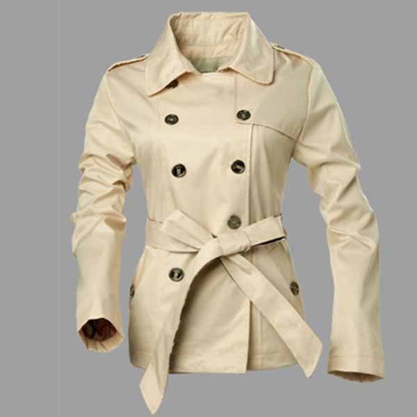 Brand New Womens Long Sleeve Lapel Windbreaker Jacket