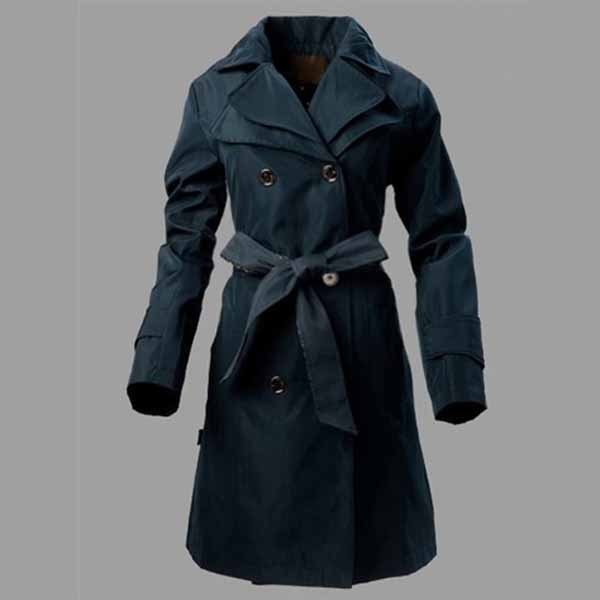 Brand New Womens Long Sleeve Slim-fit Windbreaker Jacket Coat