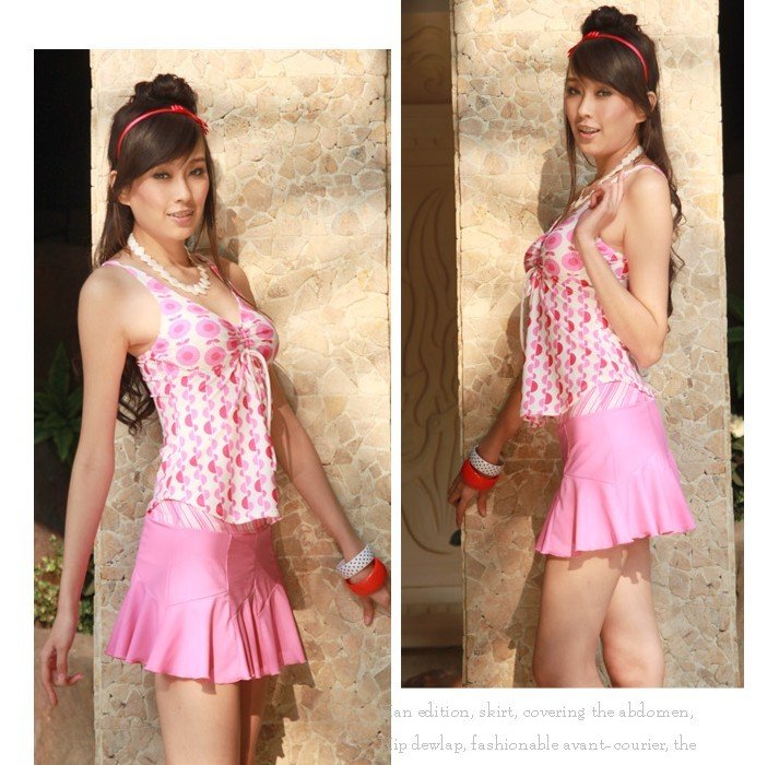 Brand nktm free shipping three piece tankini loverable girl skirt swimwear,two colors,NK3316,NK3317 size:M,L,XL