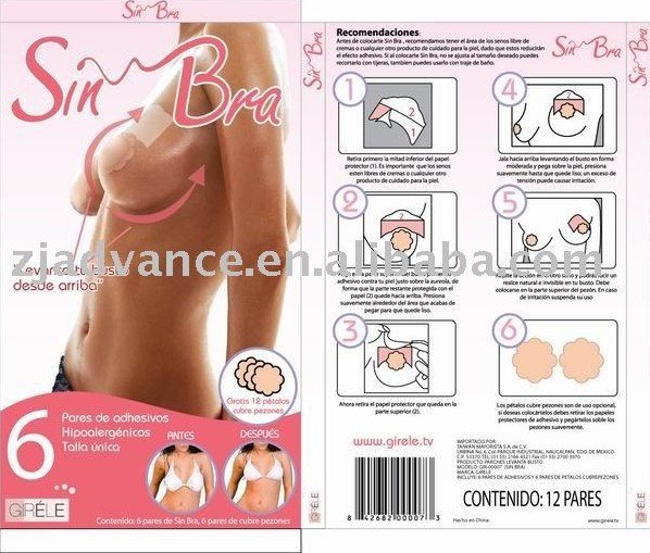 Breast Lift Bra Tape New Cleavage Shaper/Bring It Up/Lifts Bra/Sin Bra Free Shipping 300pairs(one pack=6pairs) hot in AU