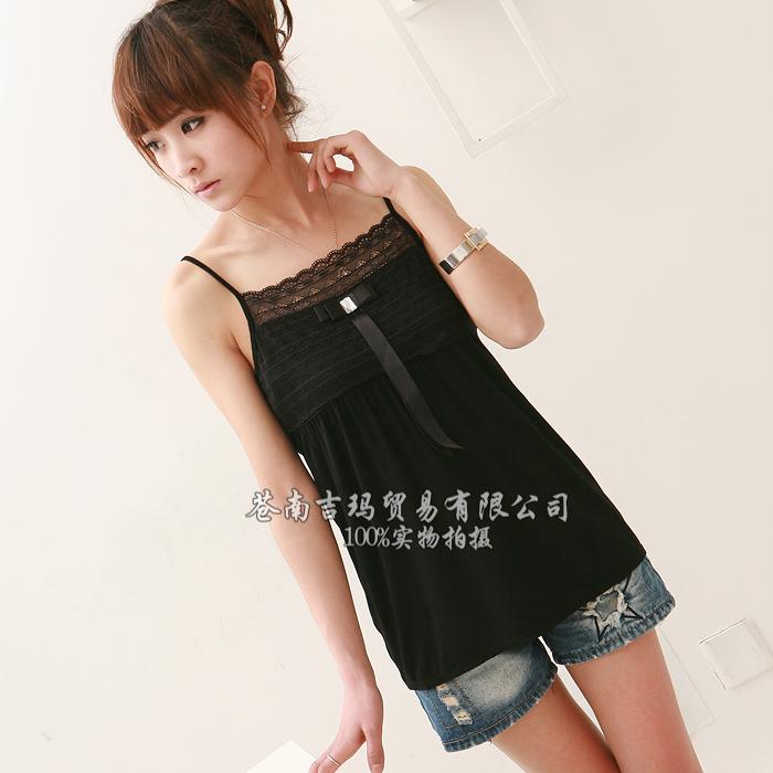 Breathable elastic modal cotton spring and summer all-match vest basic shirt t-shirt spaghetti strap top