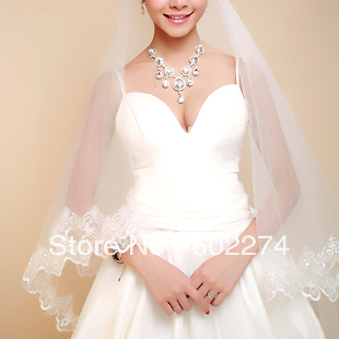 Bridal 3/1.5 Meters Vintage Big Laciness Long Wedding Accessories Free Shipping