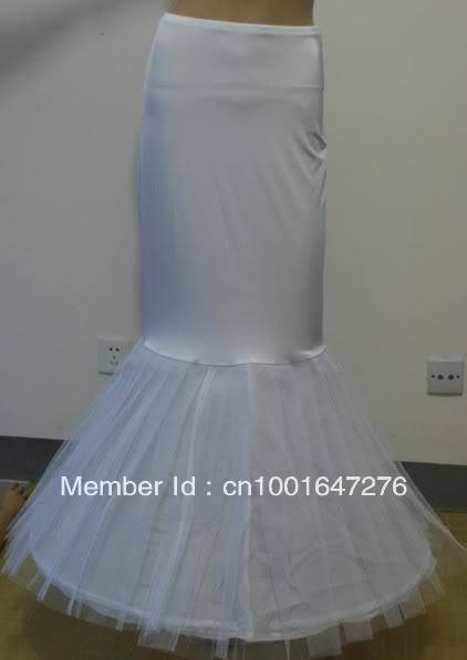 Bridal accessary Mermaid Petticoat white Tulle good price & quality & service