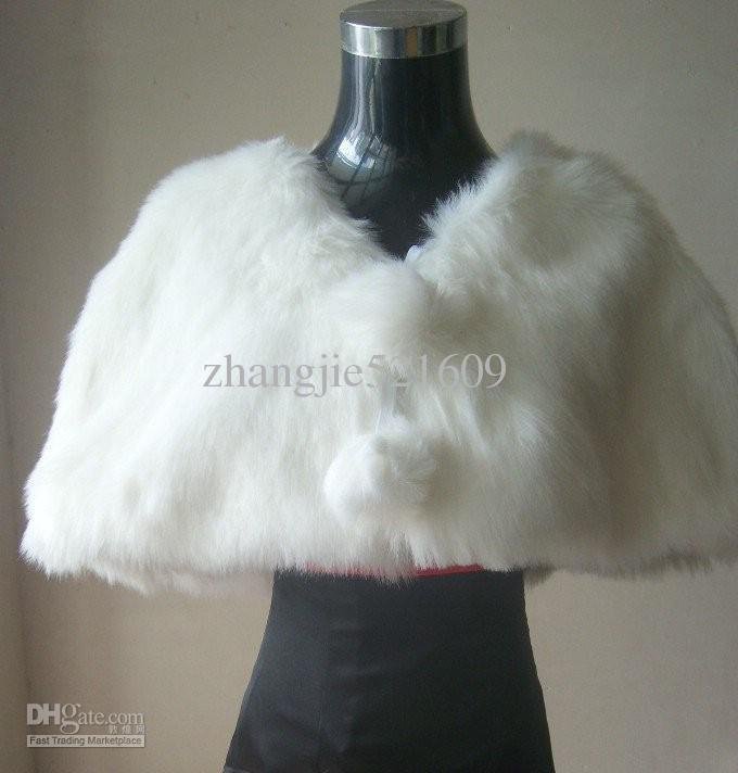 Bridal Accessories Bridal Wraps & Jackets Lovely fur Wraps White Shawl