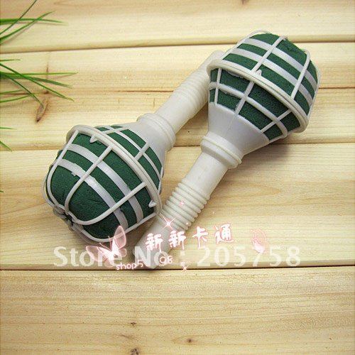 Bridal Bouquet Holder Wedding with floral foam, Straight Handle, 50 pcs/lot