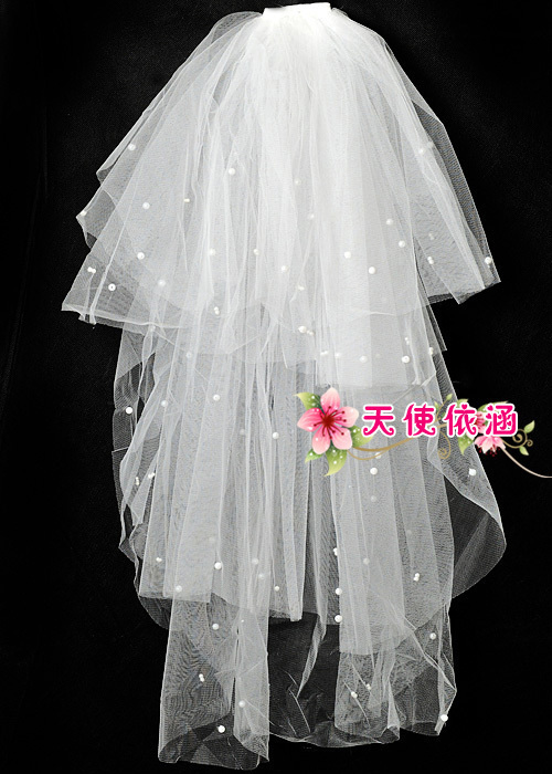 Bridal pearl veil bridal veil beautiful ! ts011