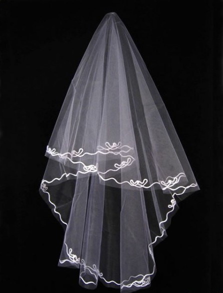 Bridal veil 1.5 noodle veil wedding accessories veil