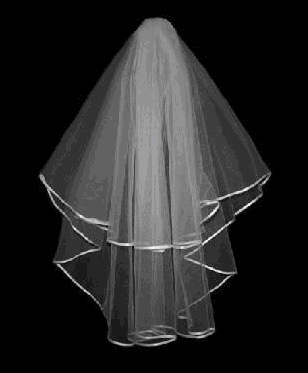 Bridal Veil, Classic wedding accessories, 2 layer fashion brief veil elegant veil, CPAM free