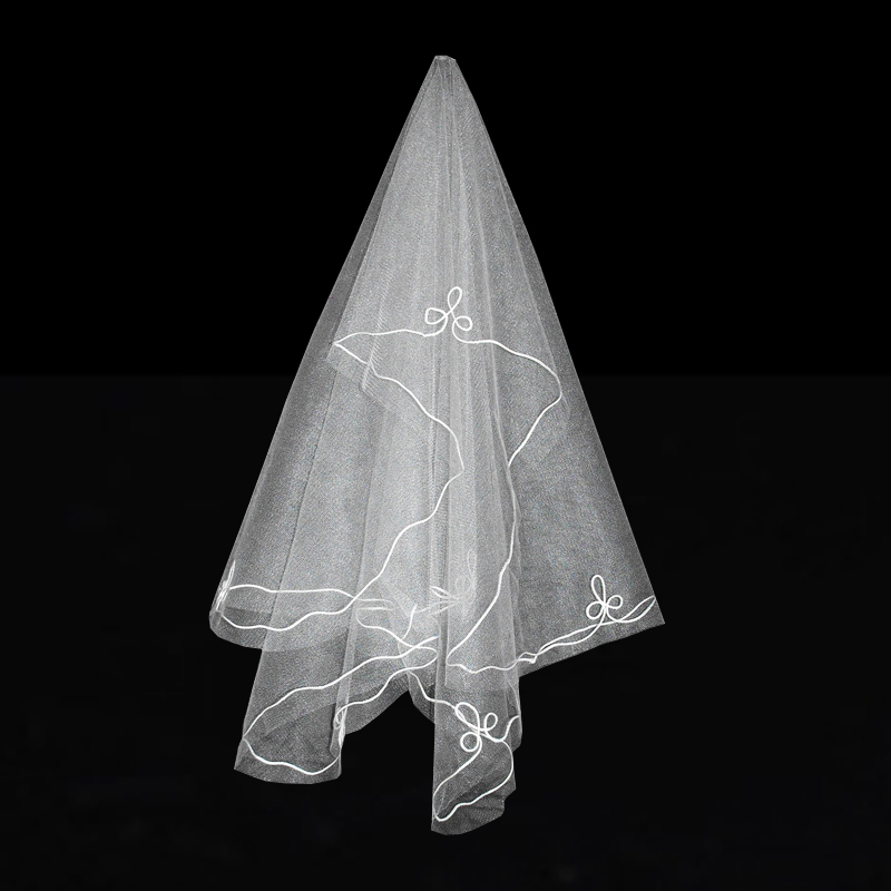 Bridal veil formal wedding dress accessories 1.5 meters single tier veil ts023