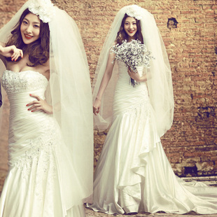 Bridal veil long veil ultra elegant flower multi-layer hot-selling popular married veil