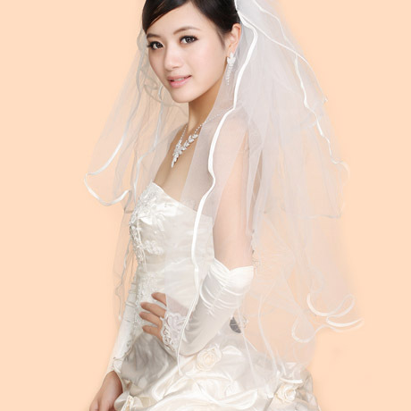 Bridal veil wedding dress lace multi-layer marriage accessories veil wys061