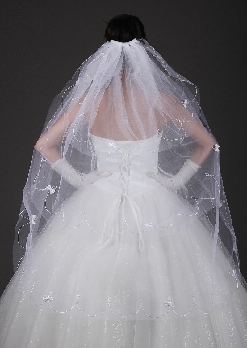 Bridal veil wedding dress the wedding veil bridal veil multi-layer white
