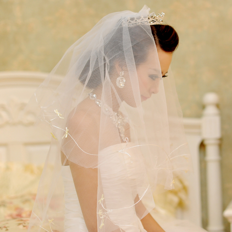 Bridal veil wedding dress veil bridal accessories wedding accessories bandanas 32