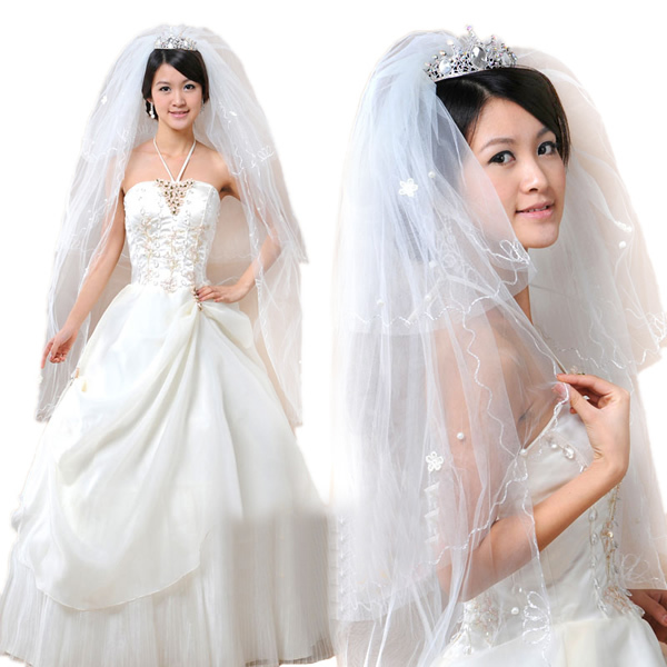 bridal veil wedding dress veil -  ts613 free shipping