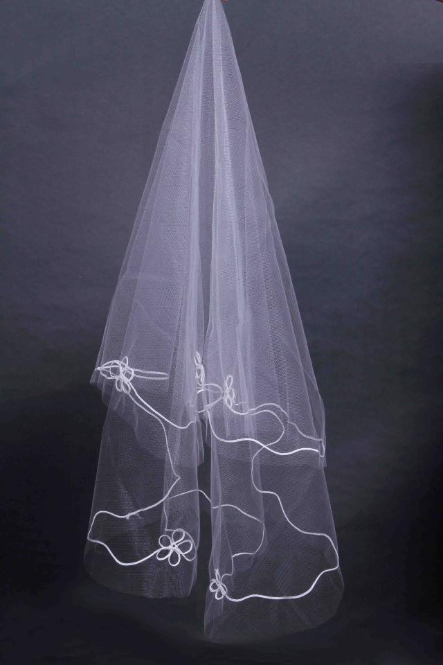 Bridal veil wedding dress veil white