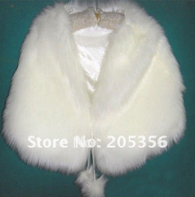 bridal wedding dress artificial/man-made fur scarf,wedding shawl  wede000145