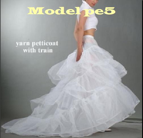Bride bustle train formal wedding dress accessories double layer yarn wire ultralarge panniers