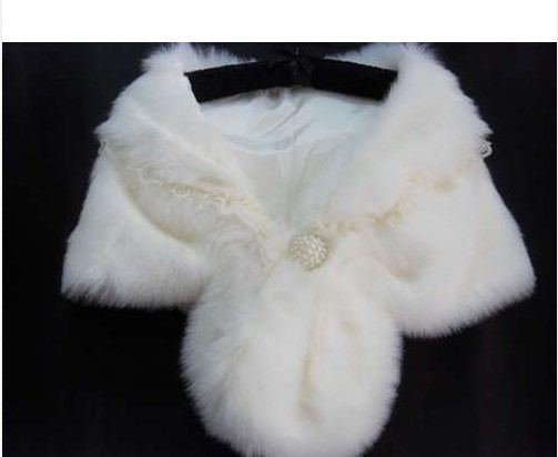 Bride shawl Faux Fur Wrap Shrug Bolero Coat Jacket