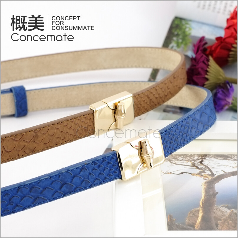 Brief all-match cowhide bottom women's genuine leather strap adjustable fashion thin belt c120