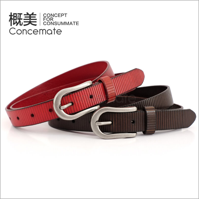Brief all-match first layer of cowhide unisex strap casual Women genuine leather strap belt c763