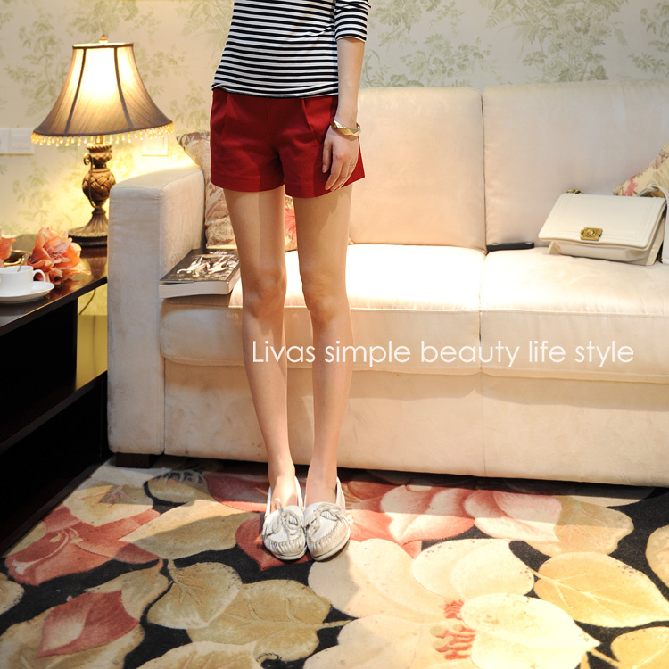 Brief bow thin belt summer sweet shorts