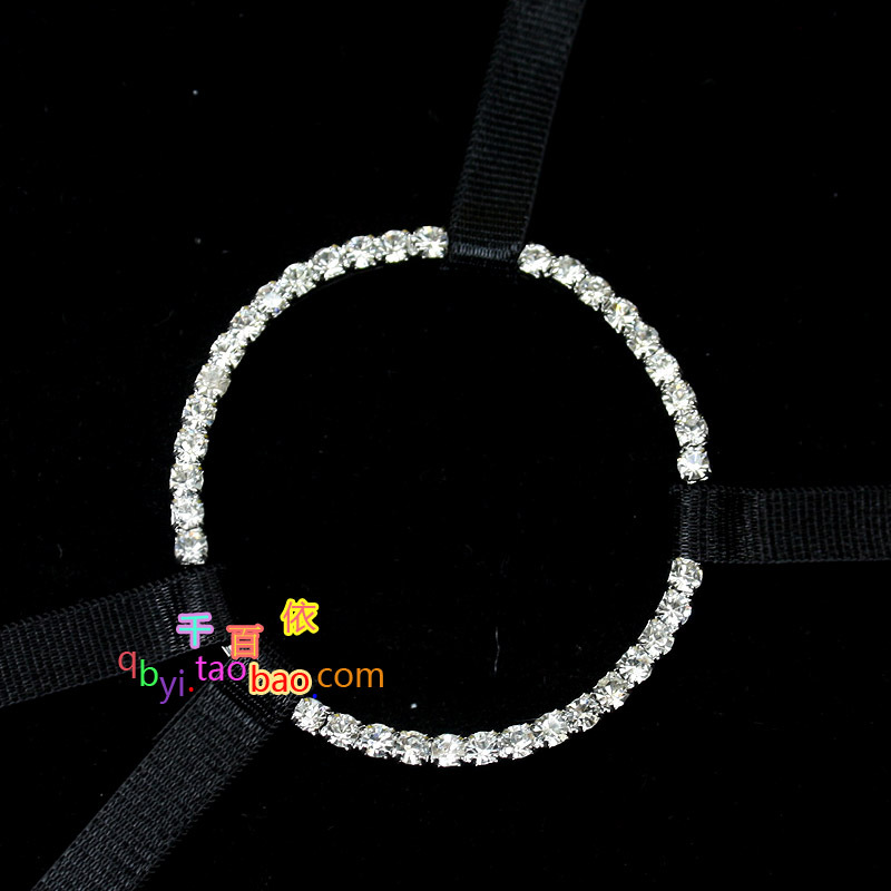 Brief fashion rhinestone large circle back cross shoulder strap underwear shoulder strap pectoral girdle