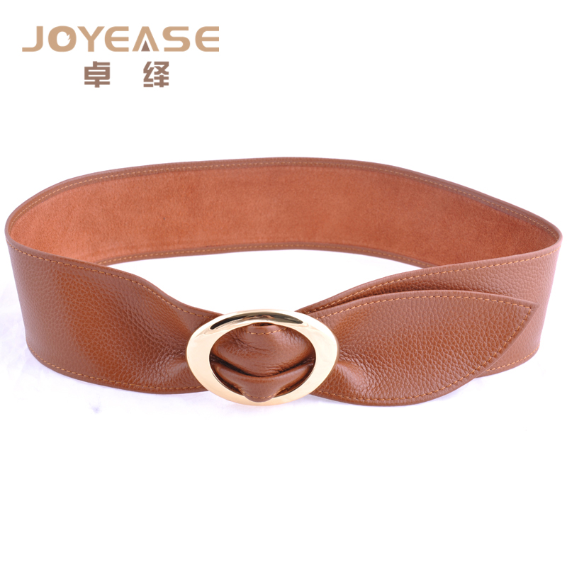Brief first layer of cowhide women's cummerbund sweater trench genuine leather women's belt