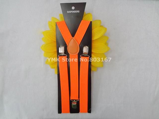 Brighten Orange Elastic Adjustable Men/Women Pants Braces Suspender,10PCS/LOT mix colors,Free Shipping,