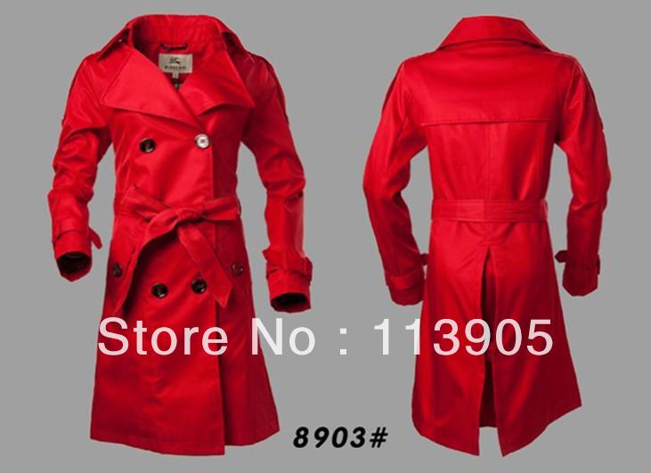British style brand coat classic double-breasted Ms. coat free shipping #8903