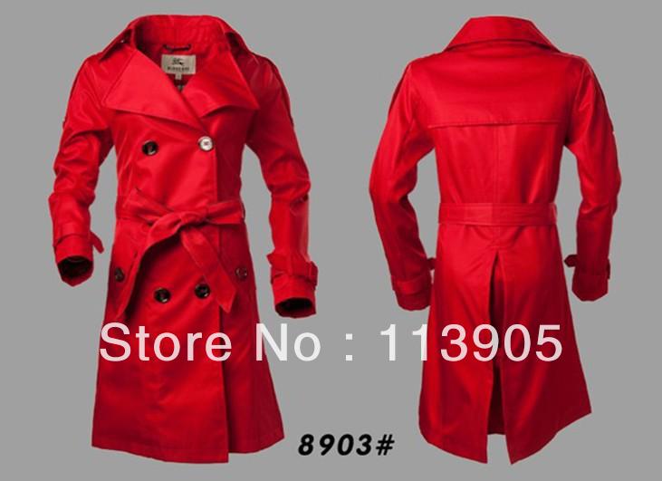 British style brand coat classic double-breasted Ms. coat free shipping #8903