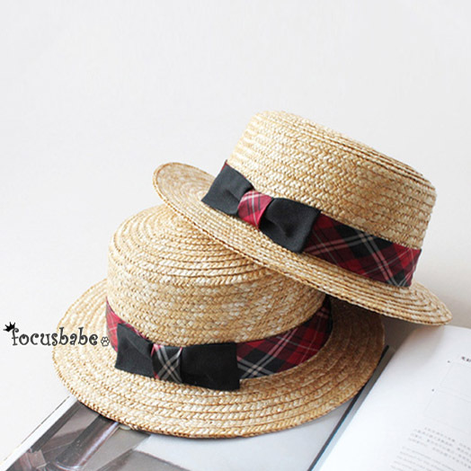 British style natural straw braid fedoras male women's sunbonnet summer bucket hats trend strawhat beach cap