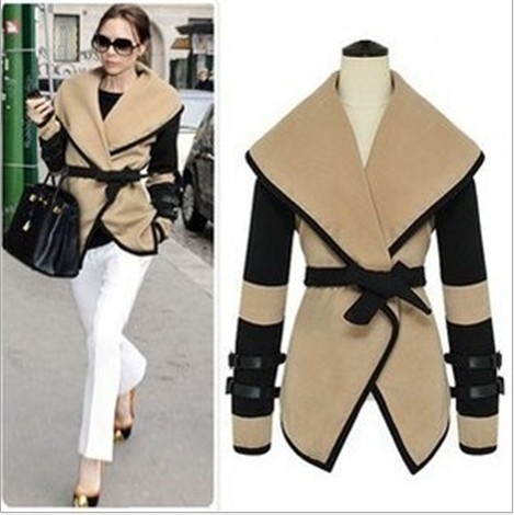 british style victoria personalized autumn large lapel cape wool coat autumn and winter women outerwear  jacket