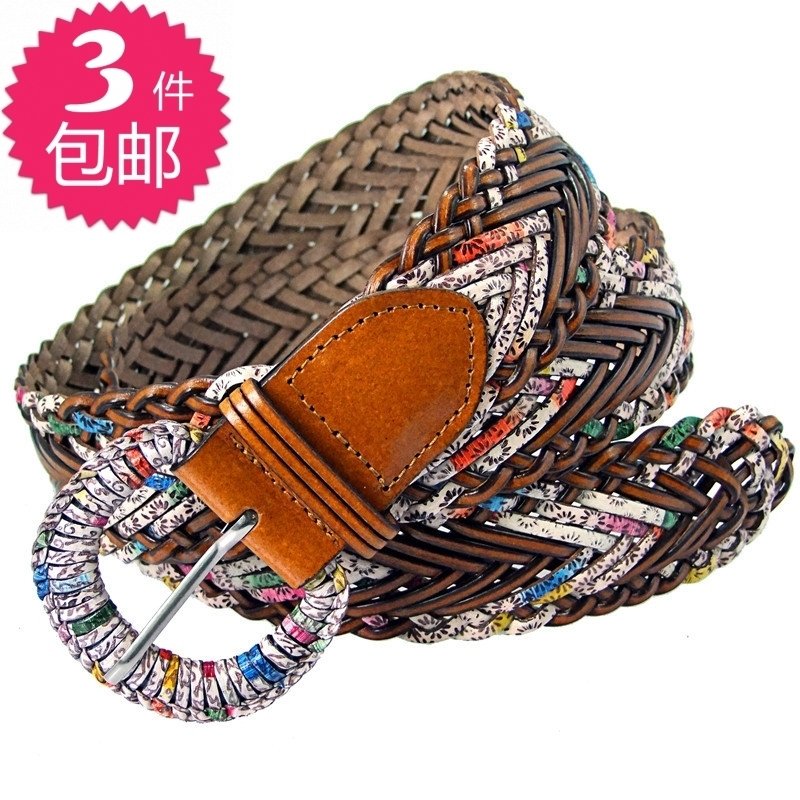 Broken cowhide women's genuine leather strap fashion belt cummerbund strap trousers