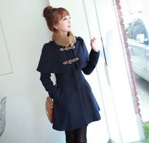 BROWN,BLUE cheap european women fashion winter trench coats TAJIB8373B