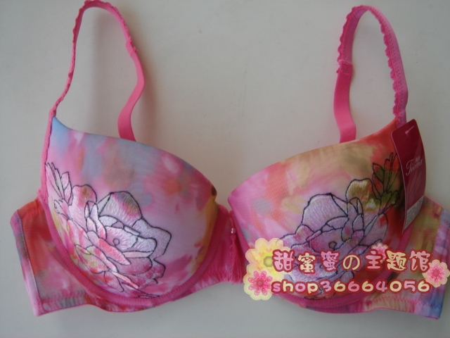 Bs7011 thin cup b c cup bra chest flower