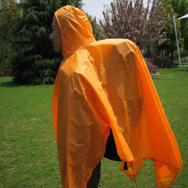 Bumpmaps three-in Burberry poncho multifunctional rain cover mat backpack raincoat poncho at8502