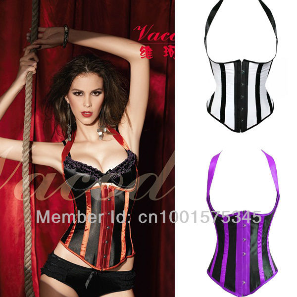 Burlesque Sexy Boned Underbust Corset Top with Straps Customes Set S-2XL Dropshipping Retail