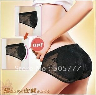 Butt-lifting bottom panties low-waist pants pad abundant buttocks panties