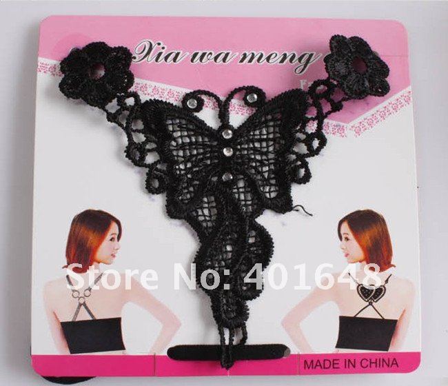 Butterfly Bra strap with Rhinestone Butterfly baldric sexy bra strap invisible Bra Belt summer underwear