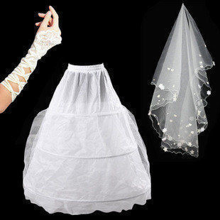 Buy a the dawn wedding gown wedding, plus 58 yuan of the package of a (panniers, veil, gloves)