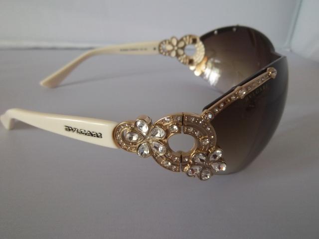 BV6069 Women  Sunglasses Diamond Crystal Glasses Bronze Italy  Free Shipping New Design With Tags