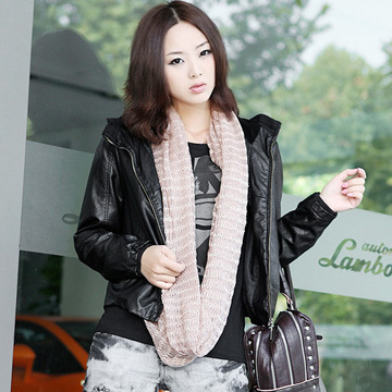 C 2012 autumn jacket PU clothing female outerwear 0031