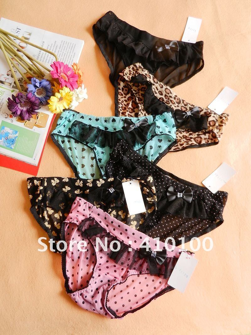 C013 6 Colors Sexy lovely  lace panties women underwear Foreign trade comfortable briefs 6Pcs/lot Free Shipping