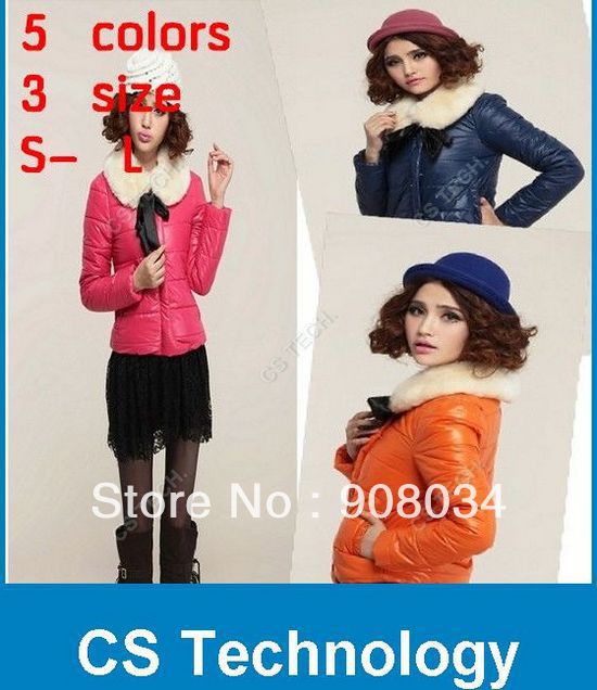 [C198] 2013 Women's Fashion New Fashion Women's Slim Trendy Fur Collar Warm Wool Coat Jacket free shipping