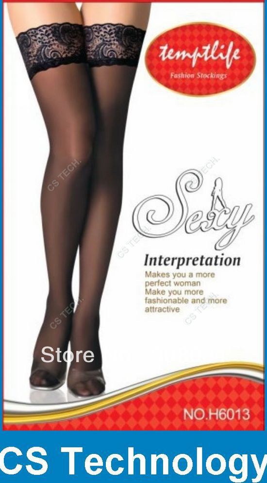 [C468] Sexy Women's Silk Lace Knee Bows Socks Thigh High Stockings