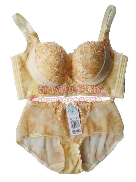 C52a1 thick cup push up a cup b bra set