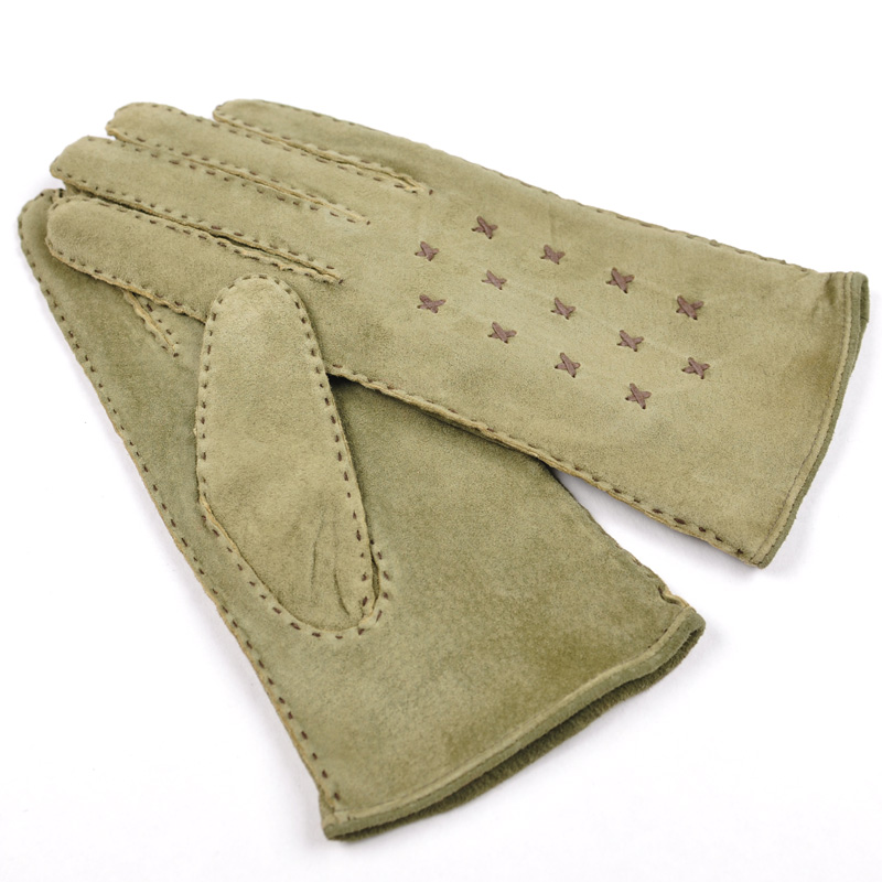 "cady-s" Women's autumn and winter thermal gloves pig suede leather ultra long l12fd166