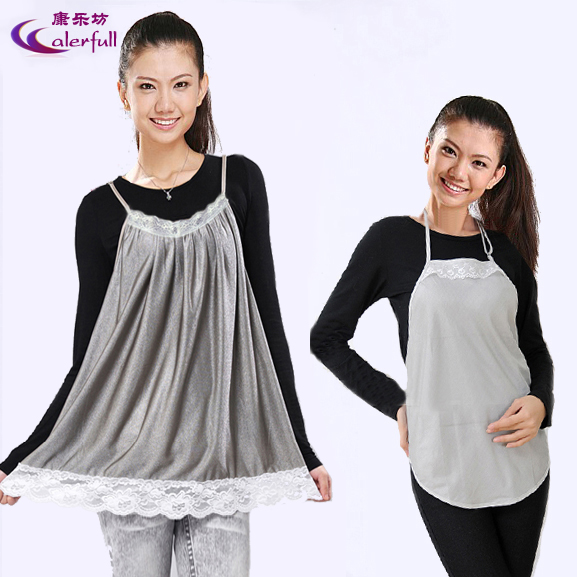 Calerfull radiation-resistant maternity clothing silver fiber spaghetti strap silver fiber apron 853