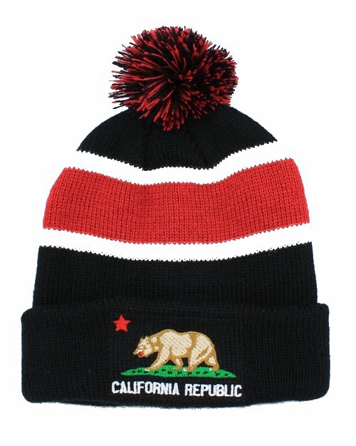 California republic Beanie Beanie Hats black cheap online black sports caps freeshipping