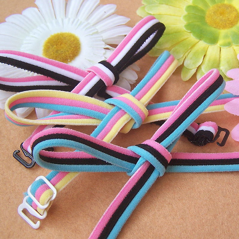 Candy color block decoration three-color multi purpose 0812 halter-neck shoulder strap underwear belt pectoral girdle bra belt